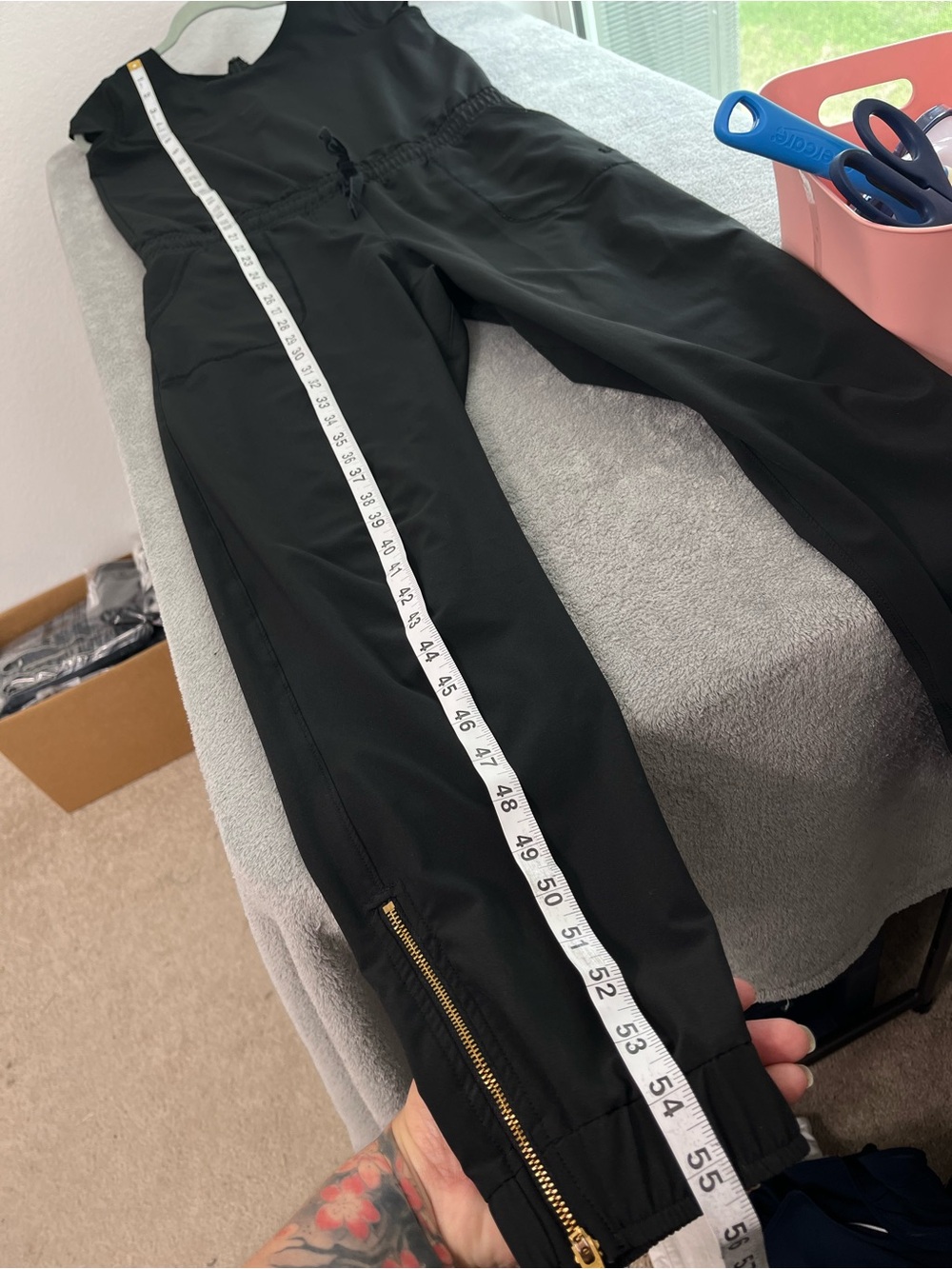 Albion Women’s Solid Black Jumpsuit Jogger Pant size XS - Picture 9 of 10